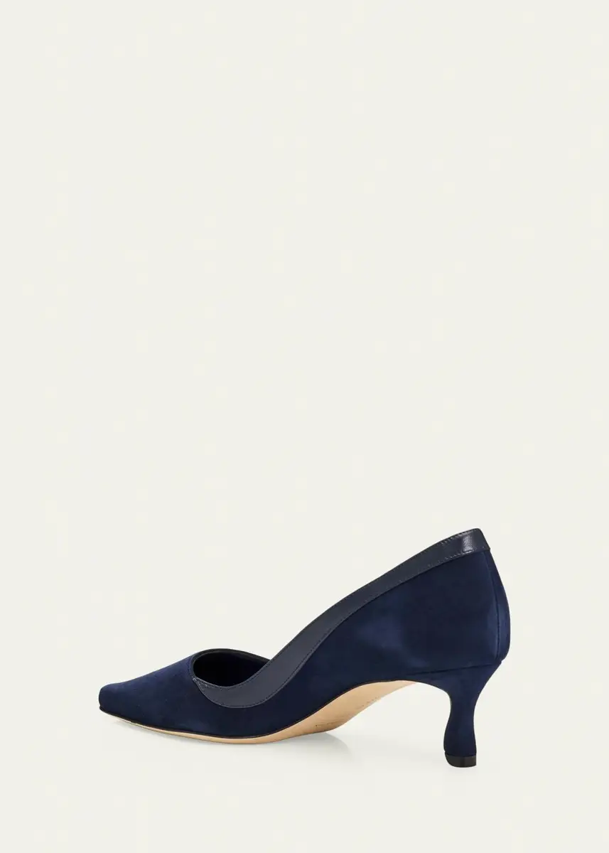 Manolo Blahnik 50mm Armelia Suede Pumps | Thumbnail 2 Manolo Blahnik 50mm Armelia Suede Pumps | Thumbnail 2