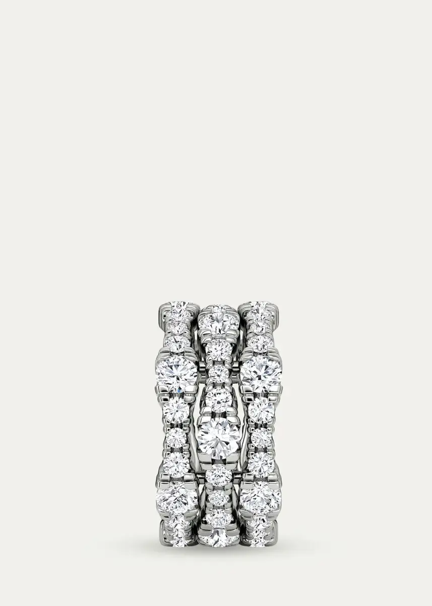 VRAI 14K White Gold Lab-Grown Diamond Multi-Row Ring | Thumbnail 3 VRAI 14K White Gold Lab-Grown Diamond Multi-Row Ring | Thumbnail 3