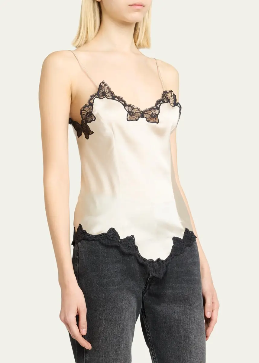 Isabel Marant Amael Lace-Trim Silk Cami Top | Thumbnail 9 Isabel Marant Amael Lace-Trim Silk Cami Top | Thumbnail 9