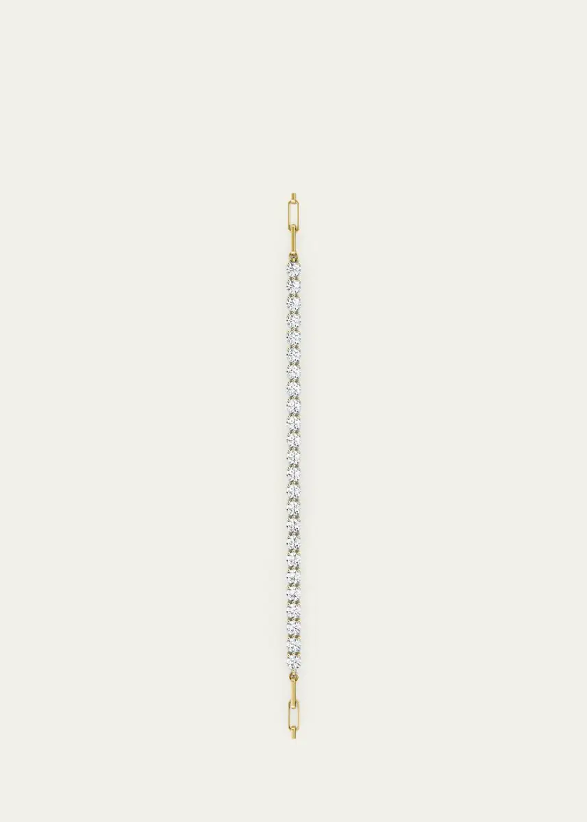 VRAI 14K Yellow Gold Lab-Grown Diamond Paperclip Bracelet, 2.4tcw | Thumbnail 2 VRAI 14K Yellow Gold Lab-Grown Diamond Paperclip Bracelet, 2.4tcw | Thumbnail 2
