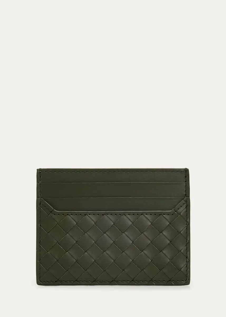 Bottega Veneta Men's Intrecciato Leather Card Holder | Thumbnail 3 Bottega Veneta Men's Intrecciato Leather Card Holder | Thumbnail 3