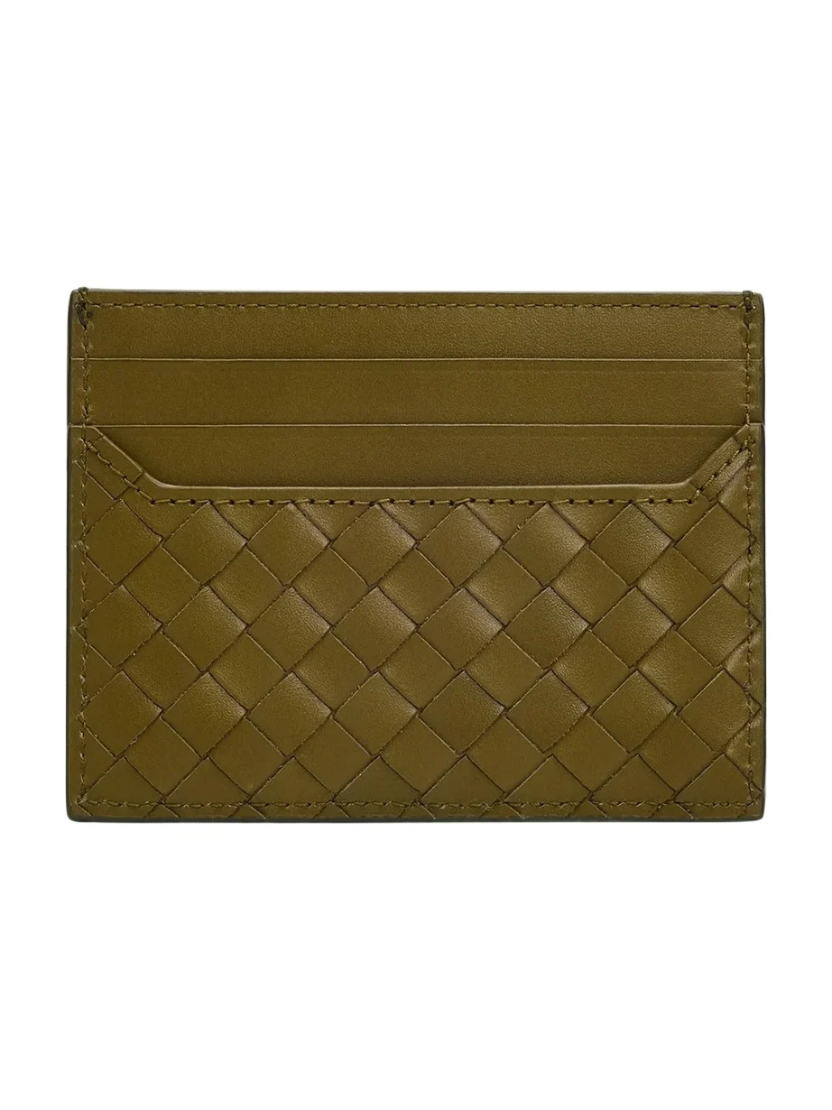 Men's Intrecciato Leather Card Holder Men's Intrecciato Leather Card Holder