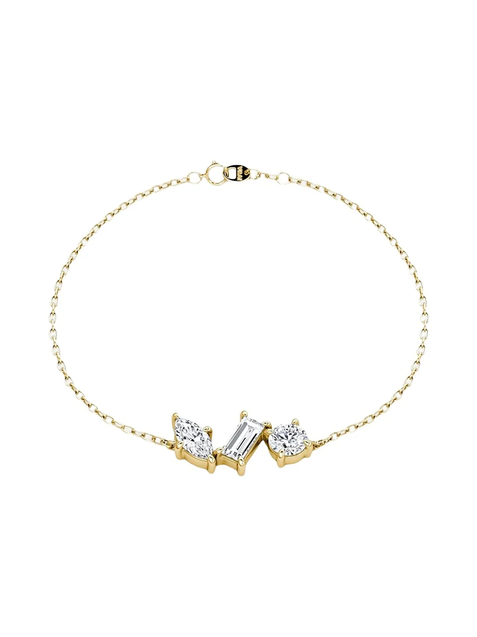 14K Yellow Gold Lab-Grown Diamond Orion Bracelet, 0.9tcw 14K Yellow Gold Lab-Grown Diamond Orion Bracelet, 0.9tcw