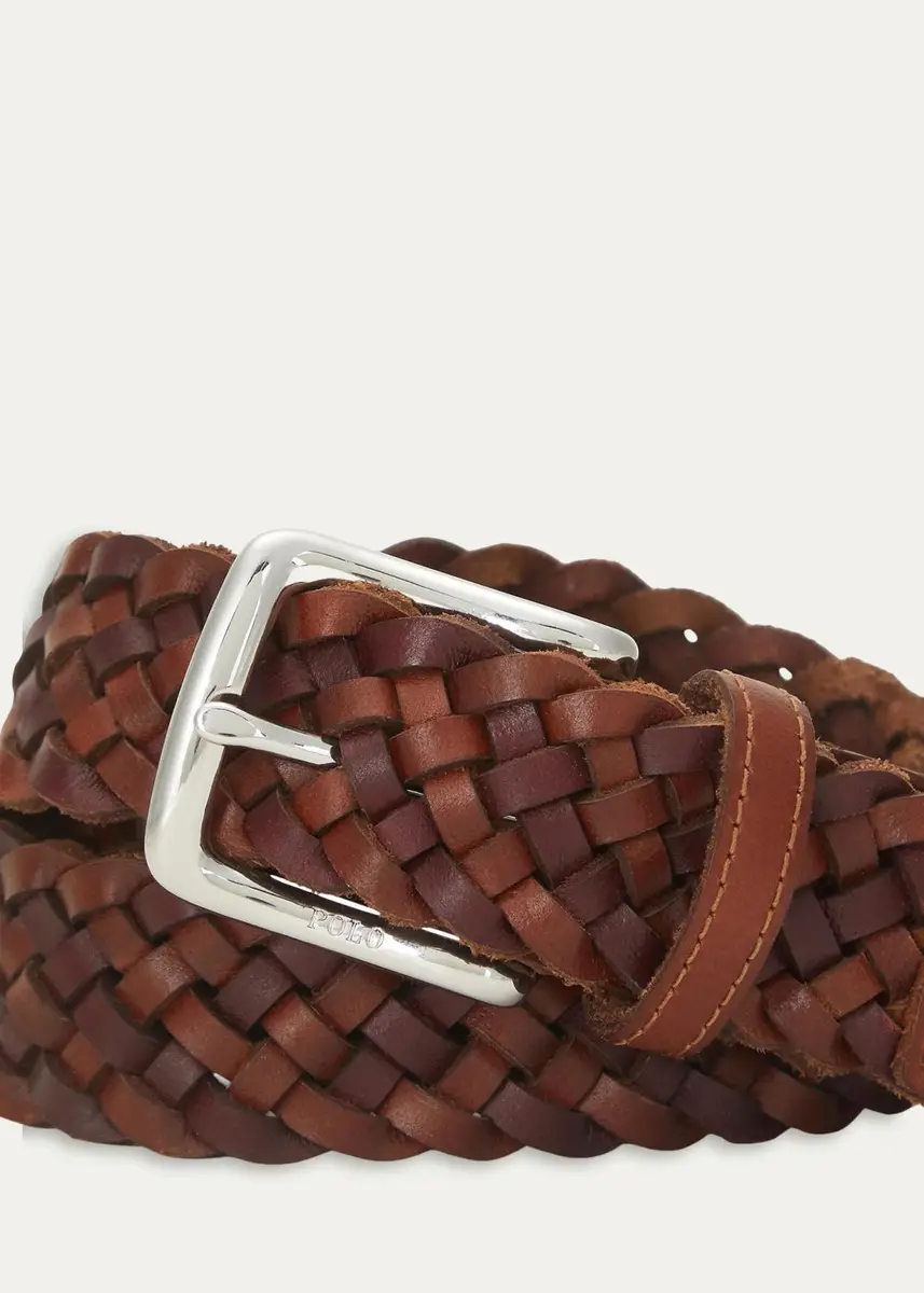 Polo Ralph Lauren Men's Westend Braided Leather Belt | Thumbnail 2