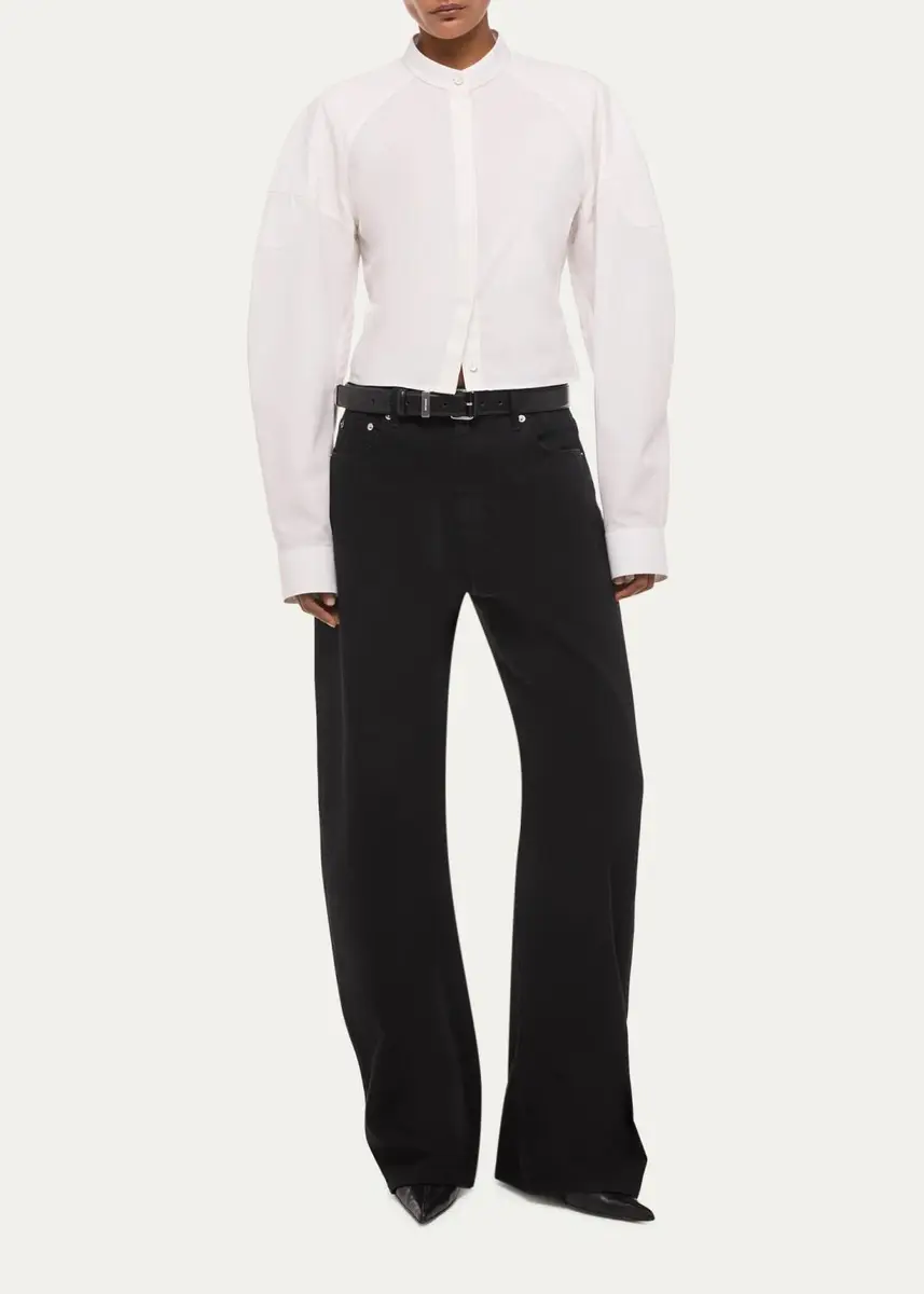 Helmut Lang Cotton Poplin Saddle Shirt | Thumbnail 2 Helmut Lang Cotton Poplin Saddle Shirt | Thumbnail 2