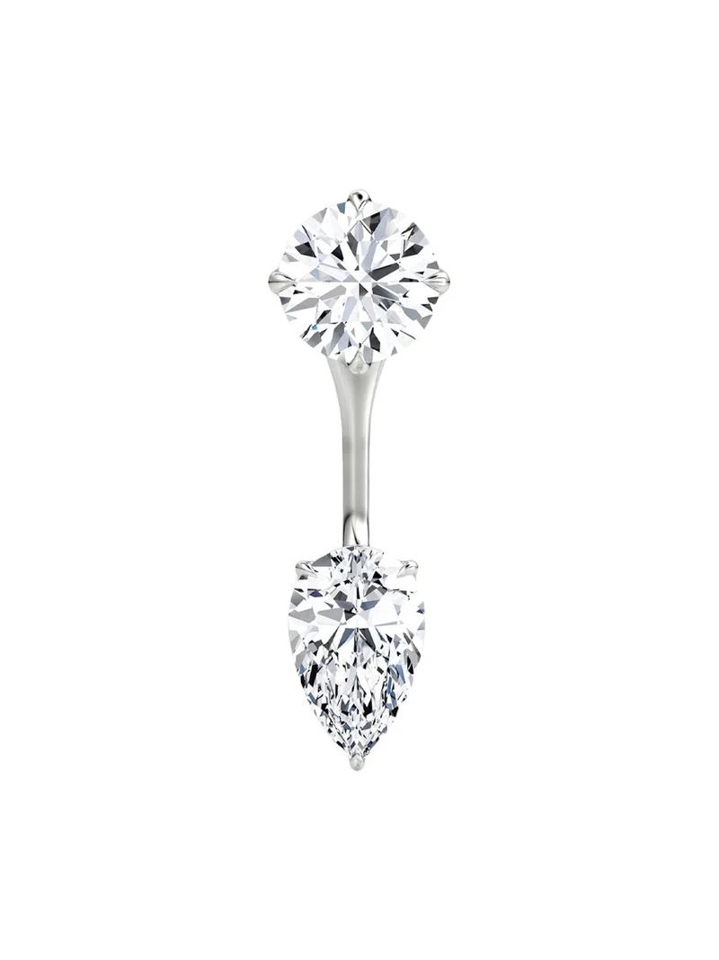 VRAI 14K White Gold Lab-Grown Diamond Solitaire Studs with Earring Jackets