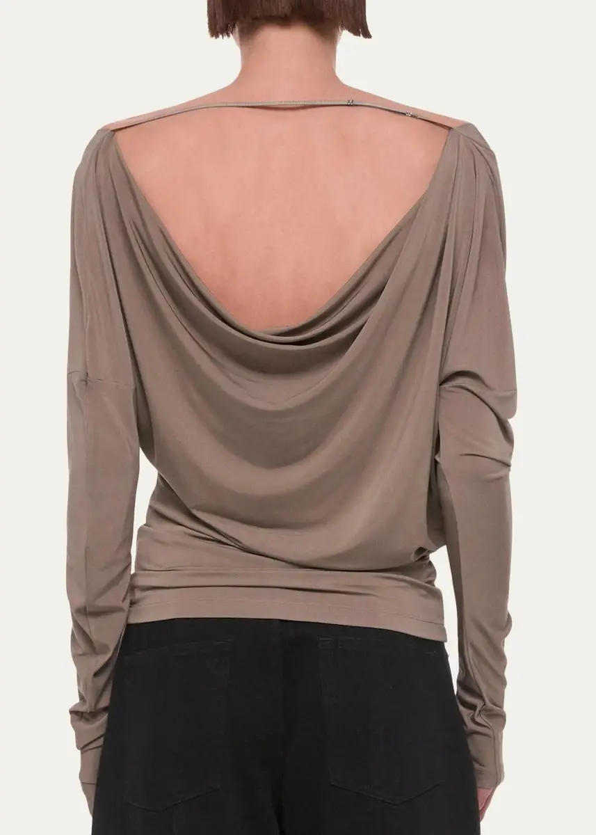 Helmut Lang Open-Back Cowlneck Top | Thumbnail 3 Helmut Lang Open-Back Cowlneck Top | Thumbnail 3