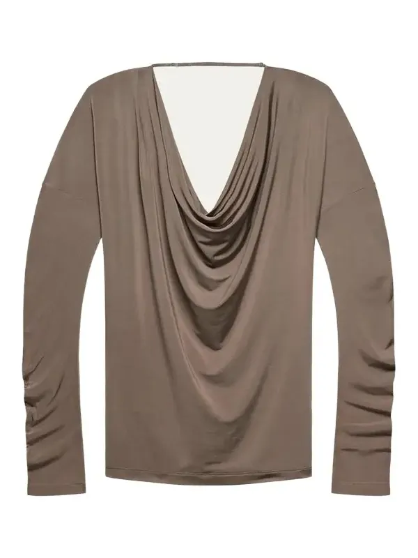 Open-Back Cowlneck Top Open-Back Cowlneck Top
