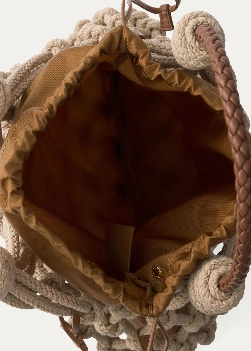 Prada Nou Macrame Top Handle Bag | Thumbnail 3 Prada Nou Macrame Top Handle Bag | Thumbnail 3