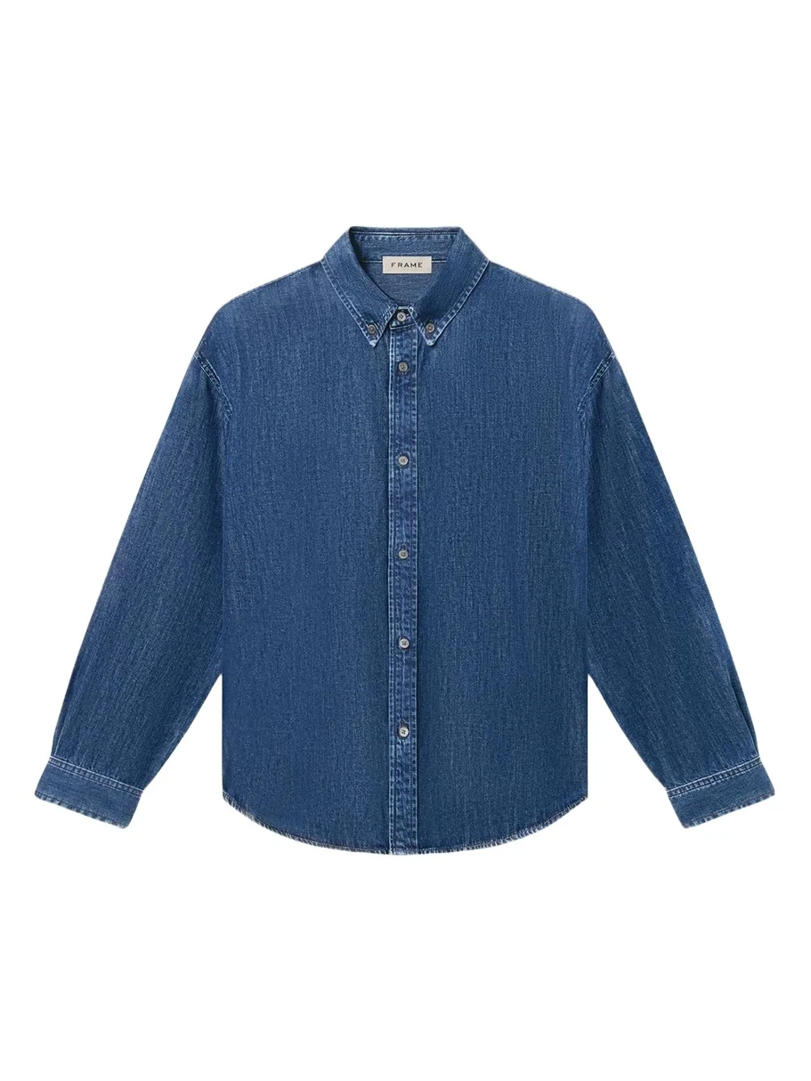 Men's Denim Classic Fit Button-Down Shirt