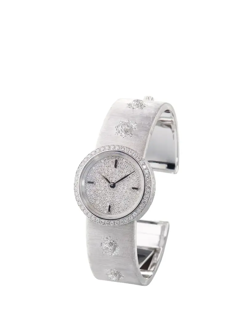Macri Classica Diams Diams 18K White Gold Watch with Diamonds, 24mm Macri Classica Diams Diams 18K White Gold Watch with Diamonds, 24mm