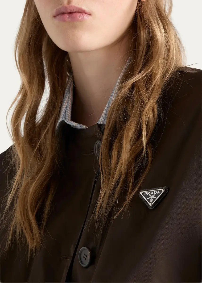 Prada Logo Drawstring Hem Jacket | Thumbnail 5 Prada Logo Drawstring Hem Jacket | Thumbnail 5