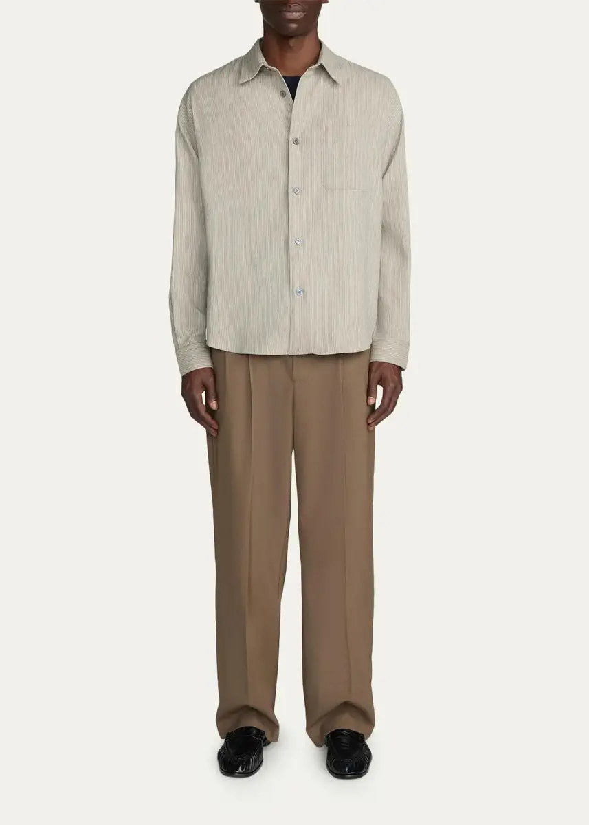 Frame Men's Straight Leg Double-Pleated Pants | Thumbnail 2