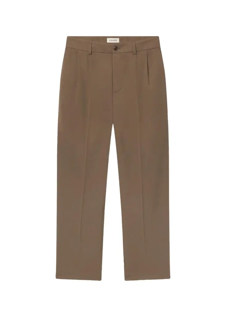 Frame Men's Straight Leg Double-Pleated Pants