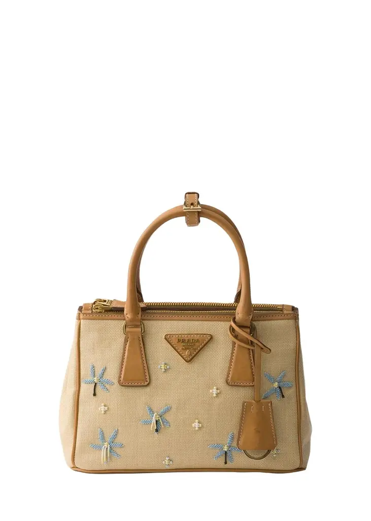 Prada Galleria Beaded Tote Bag