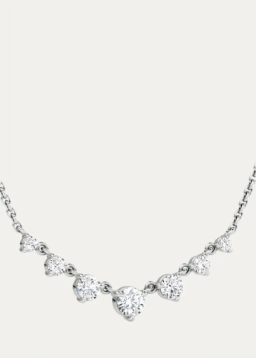 VRAI 14K White Gold Lab-Grown Diamond Linked Tennis Necklace | Thumbnail 2 VRAI 14K White Gold Lab-Grown Diamond Linked Tennis Necklace | Thumbnail 2