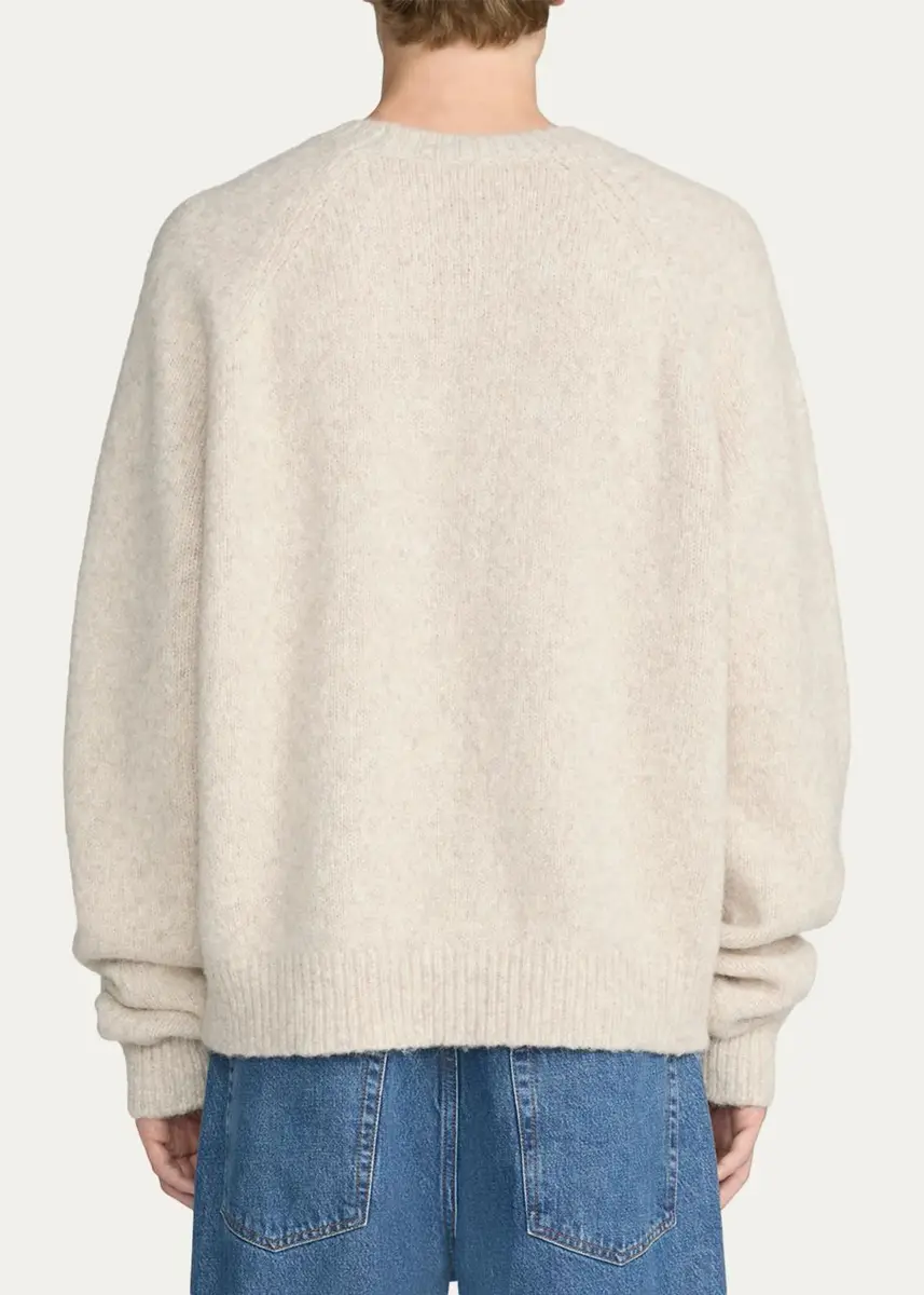 Frame Men's Alpaca-Blend Raglan Crewneck Sweater | Thumbnail 3 Frame Men's Alpaca-Blend Raglan Crewneck Sweater | Thumbnail 3