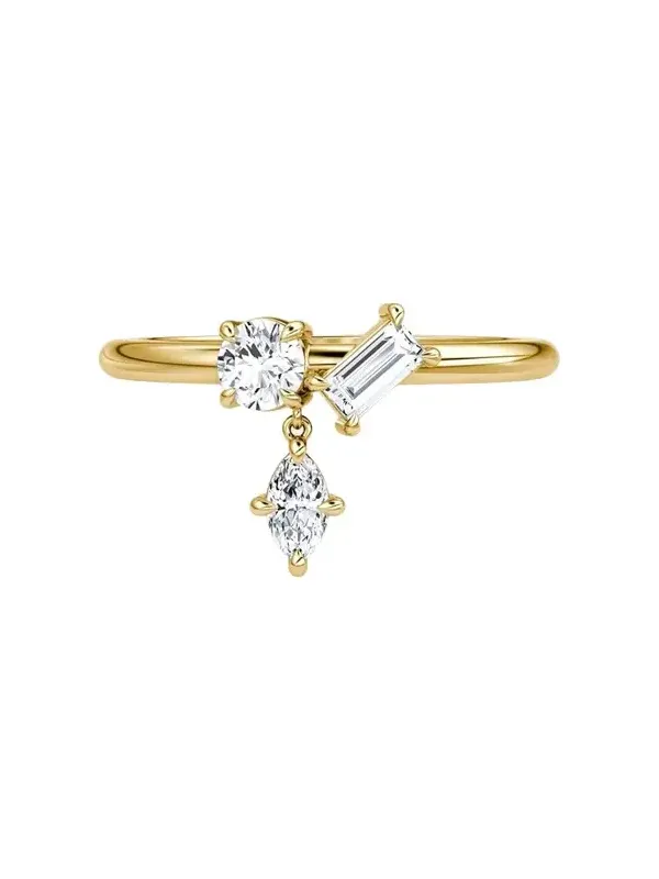 14K Yellow Gold Lab-Grown Diamond Falling Star Ring 14K Yellow Gold Lab-Grown Diamond Falling Star Ring