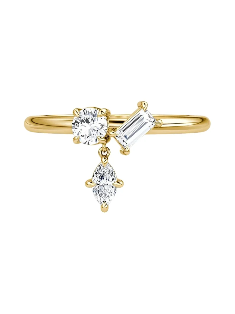 14K Yellow Gold Lab-Grown Diamond Falling Star Ring 14K Yellow Gold Lab-Grown Diamond Falling Star Ring