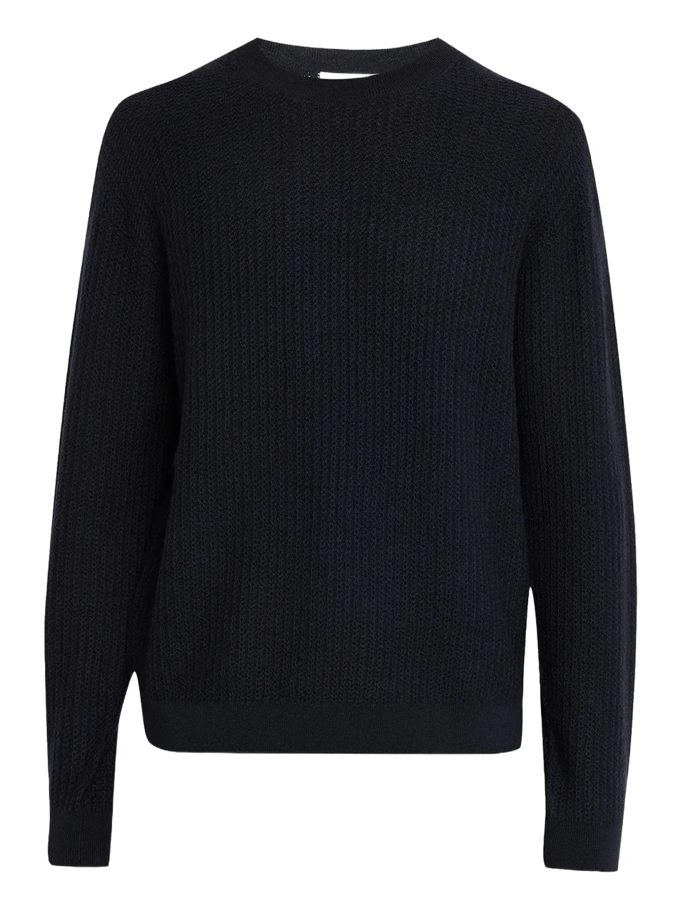Textured Wool Crewneck Sweater