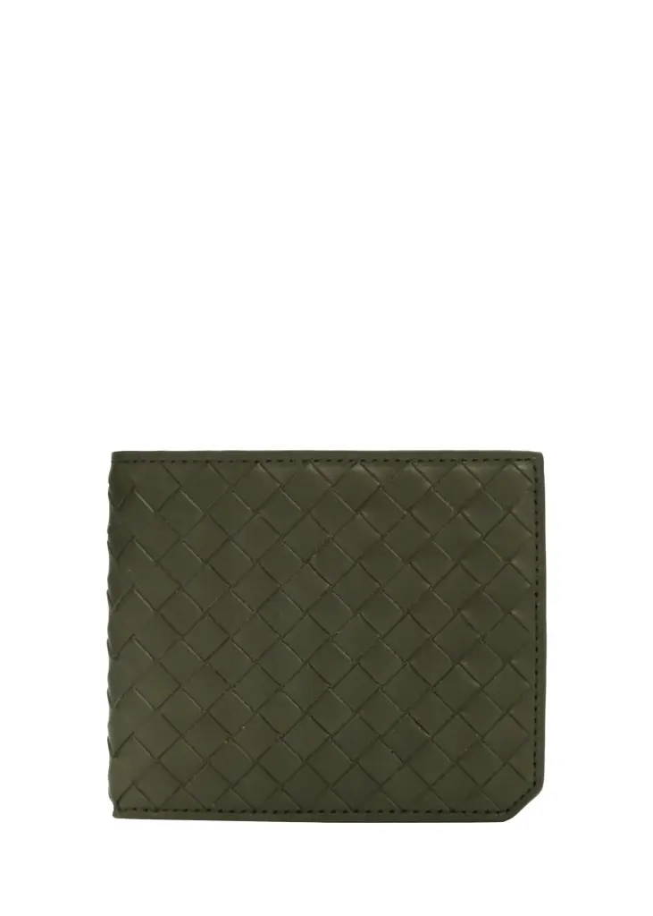 Bottega Veneta Men's Intrecciato Leather Bifold Wallet | Image 1 Bottega Veneta Men's Intrecciato Leather Bifold Wallet | Image 1