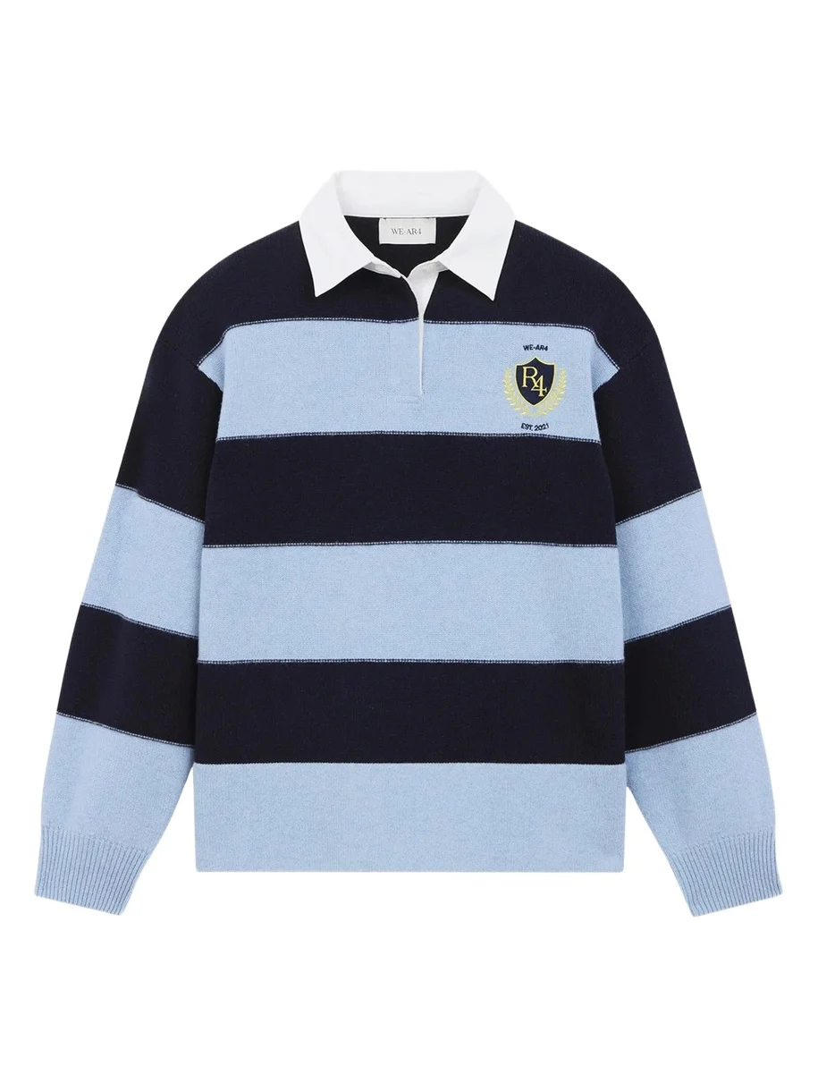 The Royal Striped Polo Sweater The Royal Striped Polo Sweater