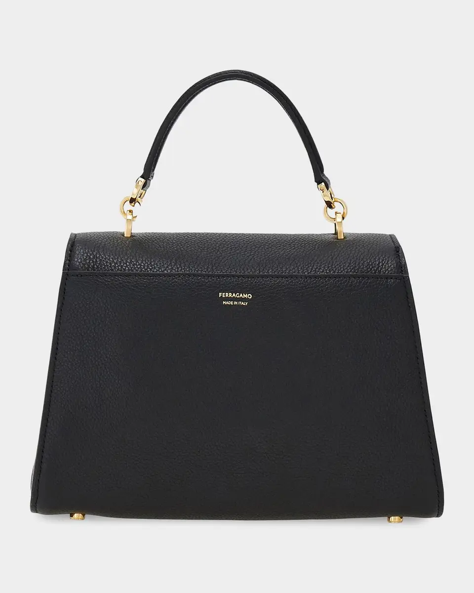 Ferragamo Double Gancio Leather Top-Handle Bag | Thumbnail 3 Ferragamo Double Gancio Leather Top-Handle Bag | Thumbnail 3