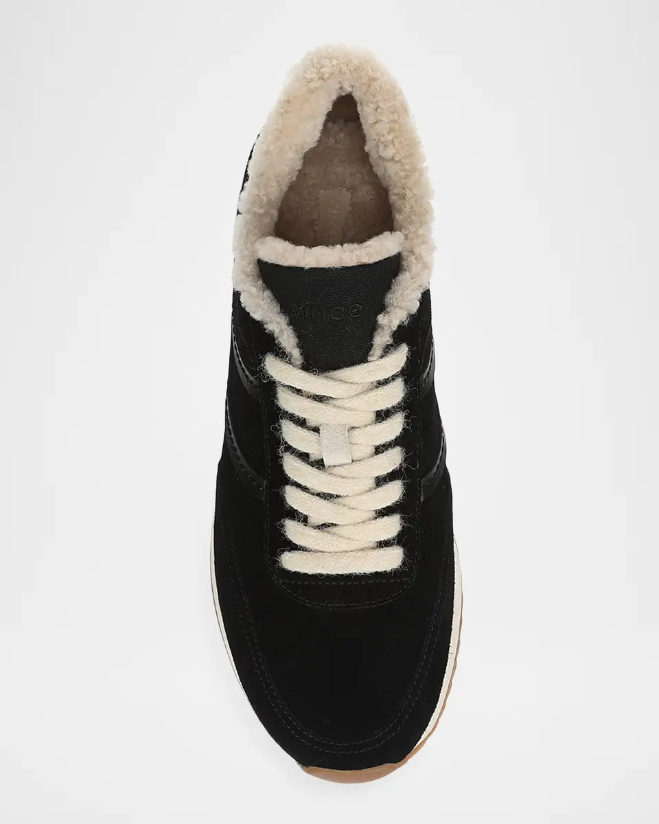 Vince Santa Monica Shearling-Lined Suede Sneakers | Thumbnail 4 Vince Santa Monica Shearling-Lined Suede Sneakers | Thumbnail 4