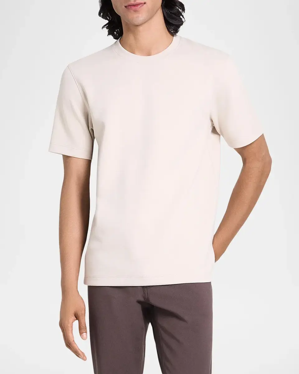 Theory Men's Delroy Double-Knit T-Shirt | Thumbnail 4