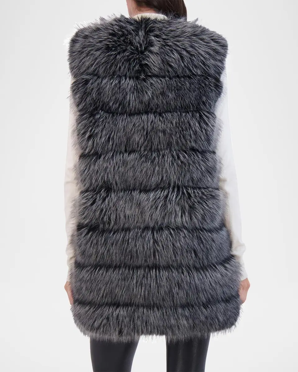THEIA Fox-Like Faux Fur Vest | Thumbnail 5 THEIA Fox-Like Faux Fur Vest | Thumbnail 5