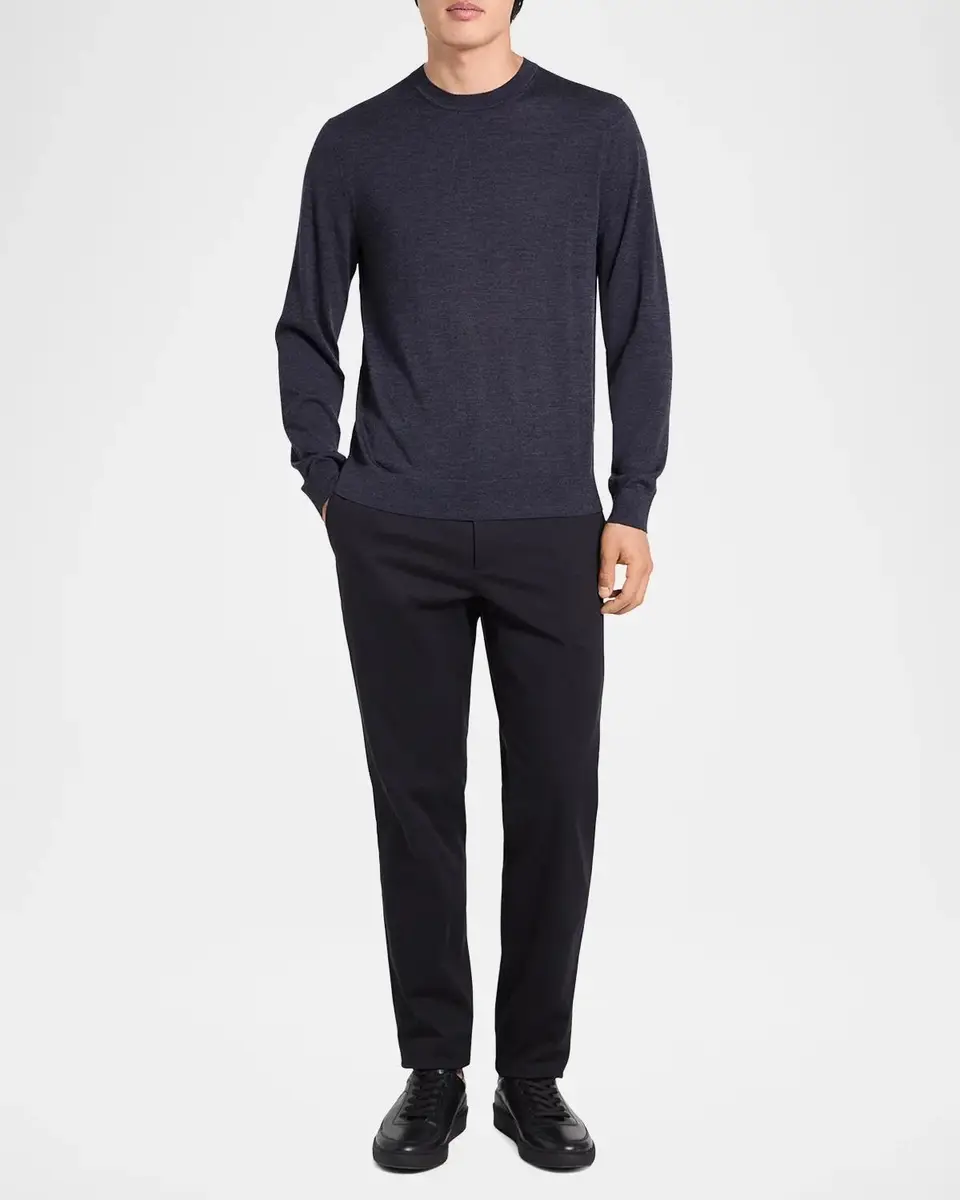 Theory Men's Crewneck Sweater in Regal Merino | Thumbnail 2 Theory Men's Crewneck Sweater in Regal Merino | Thumbnail 2