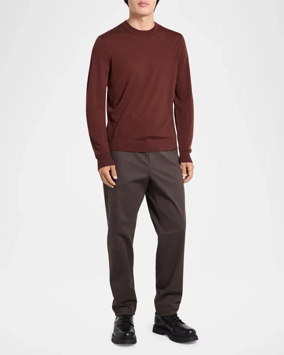 Theory Men's Crewneck Sweater in Regal Merino | Thumbnail 2 Theory Men's Crewneck Sweater in Regal Merino | Thumbnail 2