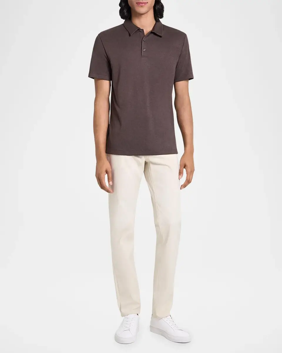 Theory Men's Bron Stretch Jersey Polo Shirt | Thumbnail 2 Theory Men's Bron Stretch Jersey Polo Shirt | Thumbnail 2