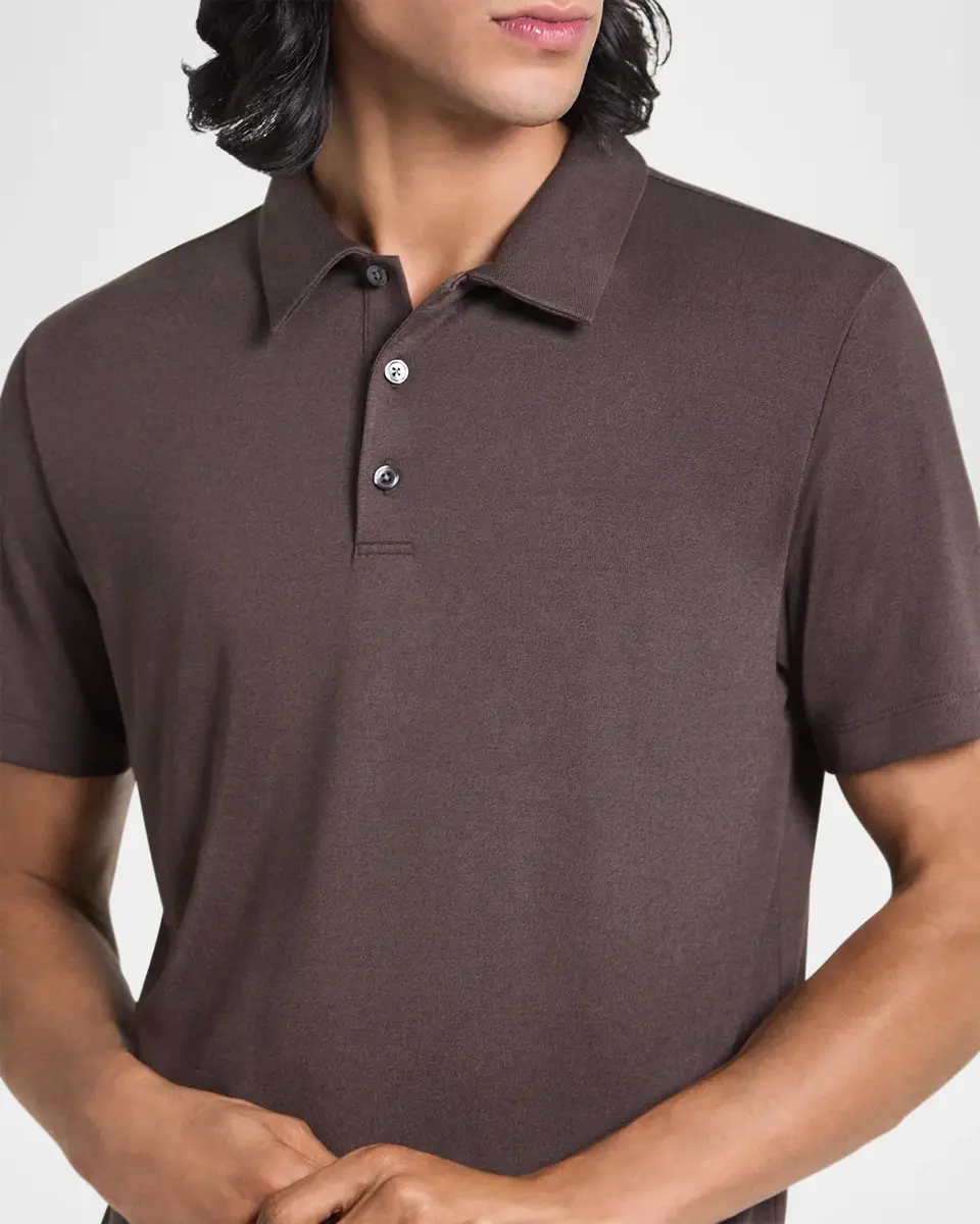 Theory Men's Bron Stretch Jersey Polo Shirt | Thumbnail 5 Theory Men's Bron Stretch Jersey Polo Shirt | Thumbnail 5