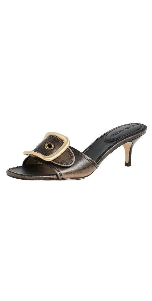 Coach Margot Oversized Buckle Sandals