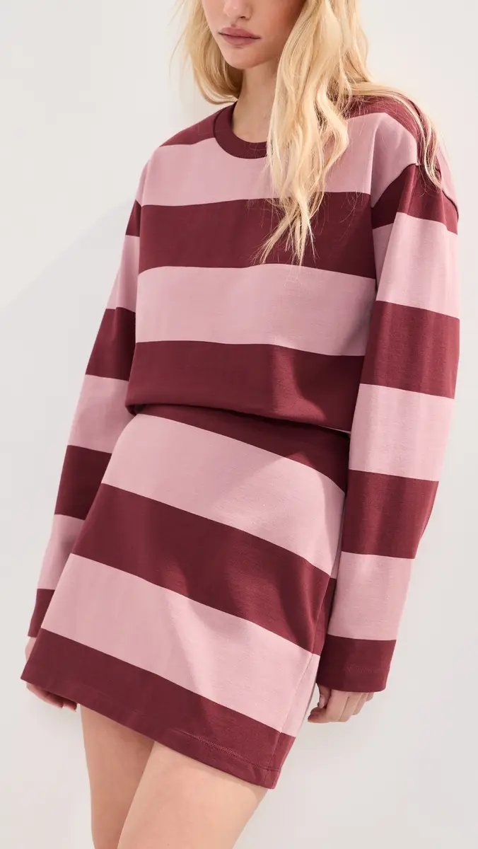 LE BOP Brie Striped Mini Skirt | Thumbnail 2 LE BOP Brie Striped Mini Skirt | Thumbnail 2