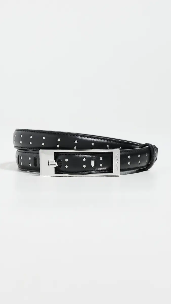 Anine Bing Elly Smooth Leather Studded Belt | Thumbnail 2