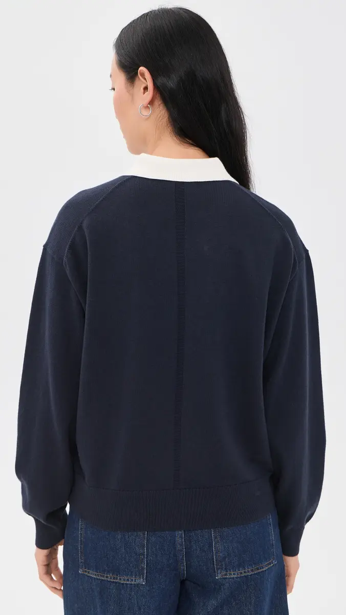 Alex Mill Bond Street Cashmere Polo Top | Thumbnail 3