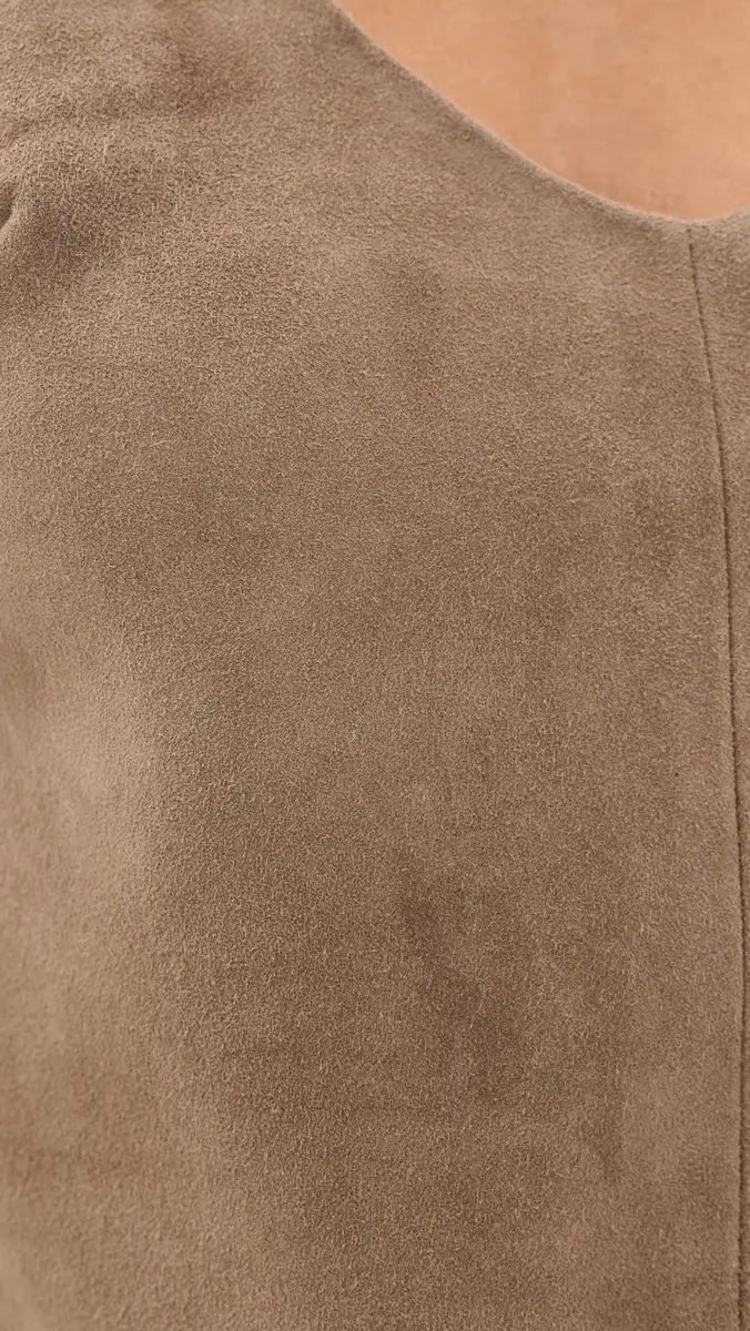 St. Agni Suede Low Back Tie Top | Thumbnail 6