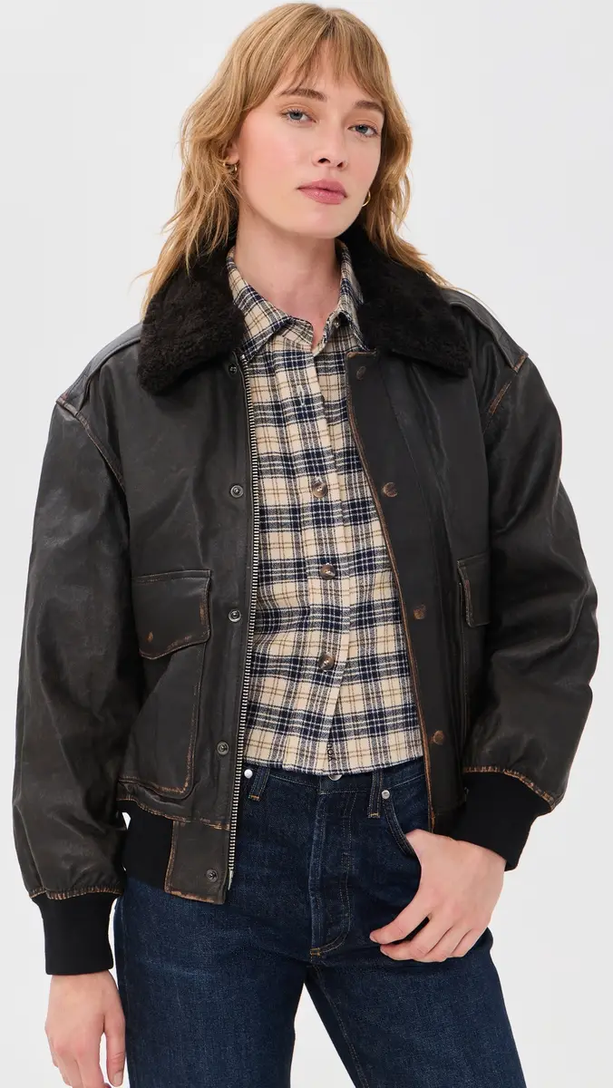 Dunst Detachable A-2 Leather Jacket | Thumbnail 2 Dunst Detachable A-2 Leather Jacket | Thumbnail 2