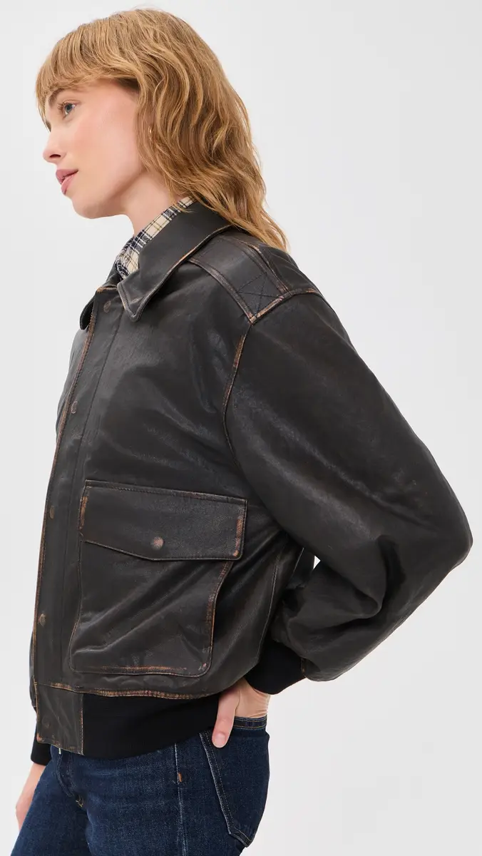 Dunst Detachable A-2 Leather Jacket | Thumbnail 4 Dunst Detachable A-2 Leather Jacket | Thumbnail 4