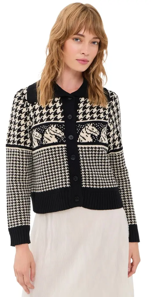 The Great. THE GREAT. The Pony Cardigan | Image 1 The Great. THE GREAT. The Pony Cardigan | Image 1