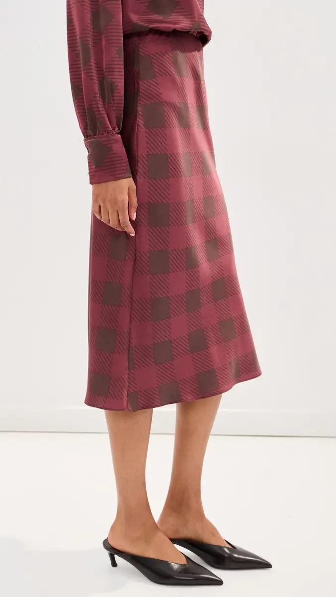 LE BOP Olive Midi Skirt | Thumbnail 4 LE BOP Olive Midi Skirt | Thumbnail 4