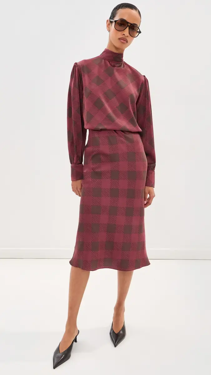 LE BOP Olive Midi Skirt | Thumbnail 5 LE BOP Olive Midi Skirt | Thumbnail 5
