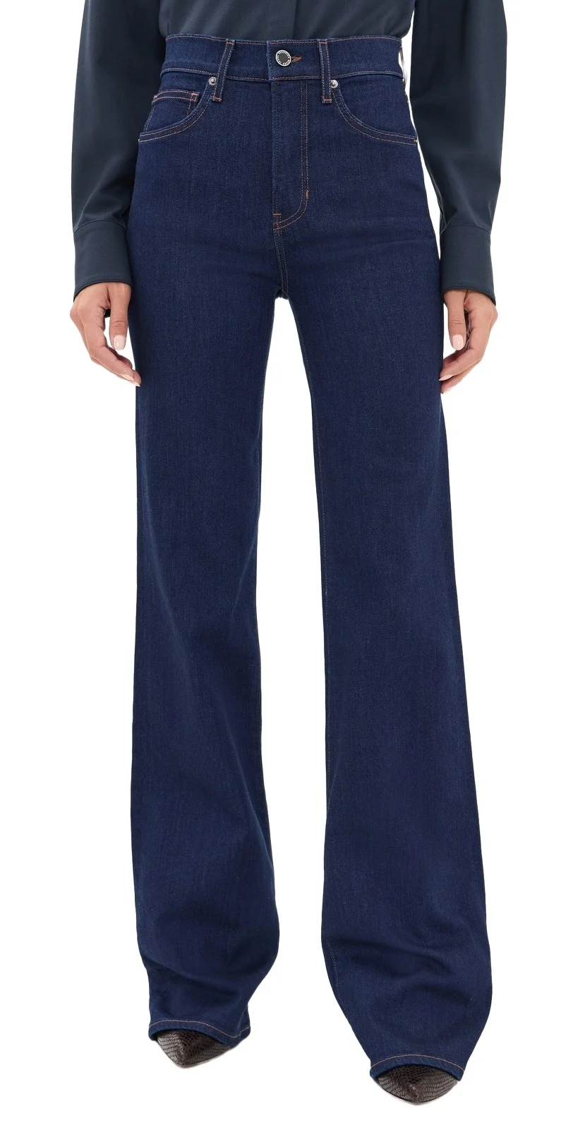 Veronica Beard Jean Crosbie Wide Leg Jeans