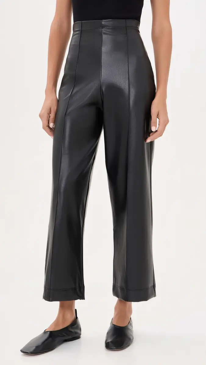 Ripley Rader Cropped Vegan Leather Straight Leg Pants | Thumbnail 2 Ripley Rader Cropped Vegan Leather Straight Leg Pants | Thumbnail 2