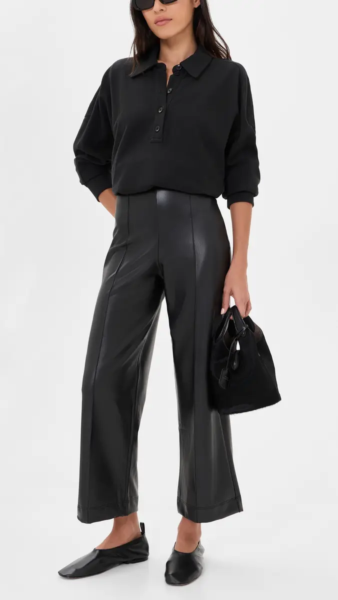 Ripley Rader Cropped Vegan Leather Straight Leg Pants | Thumbnail 5 Ripley Rader Cropped Vegan Leather Straight Leg Pants | Thumbnail 5
