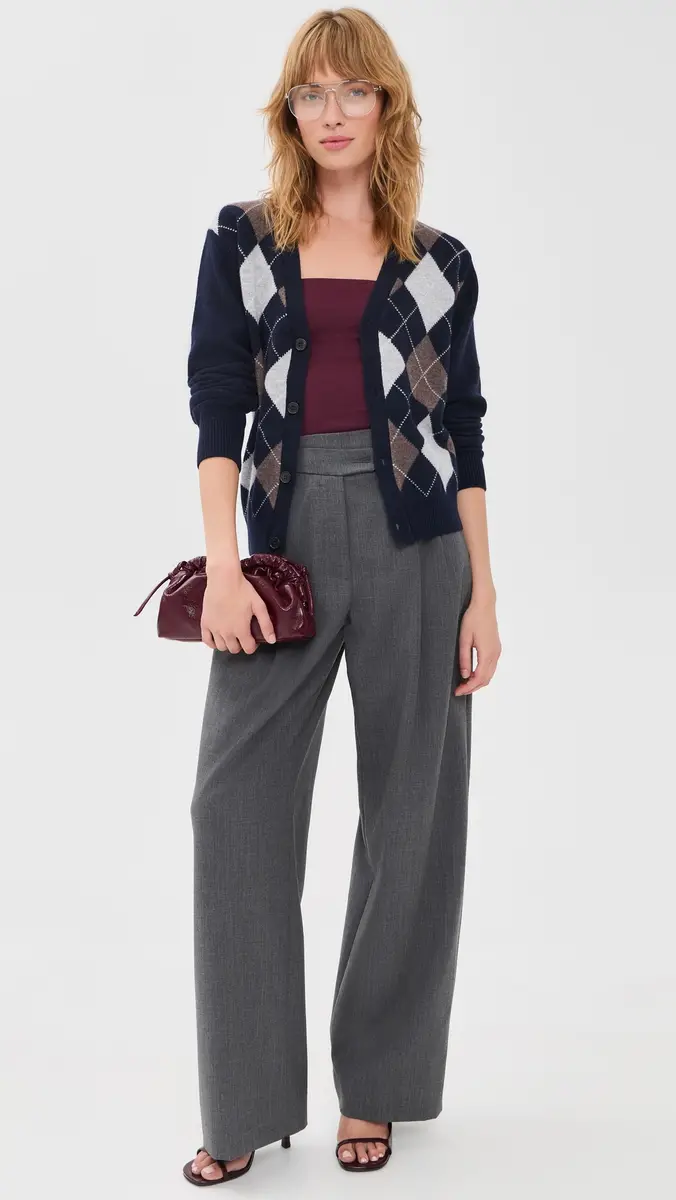 Dunst V-Neck Argyle Cardigan | Thumbnail 5