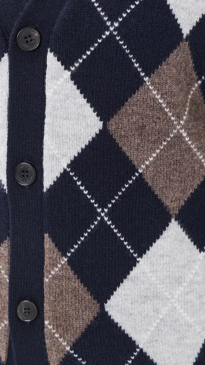 Dunst V-Neck Argyle Cardigan | Thumbnail 6