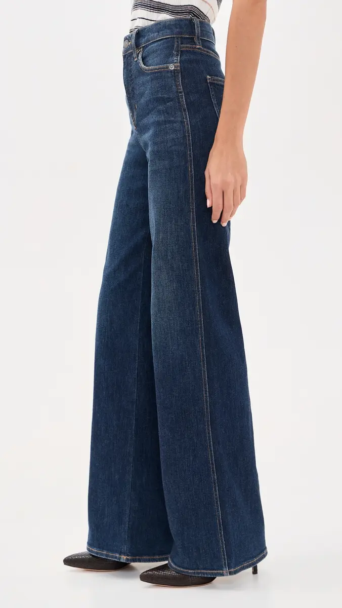 Veronica Beard Jean Taylor Wide Leg Jeans | Thumbnail 4